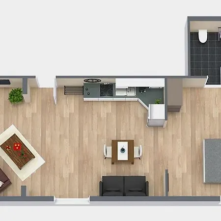 شقة Appartementhaus Warnemuende *